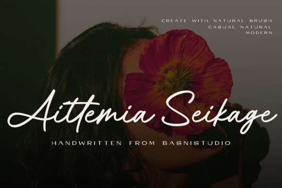 Aittemia Seikage: The Script Font for Modern Brands