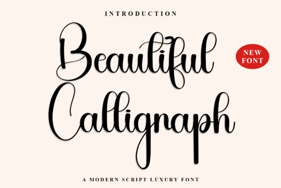 Beautiful Calligraph: A Warm Typeface for Modern Editors