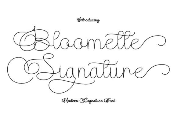 Bloomette Signature: A Modern Script Font Review