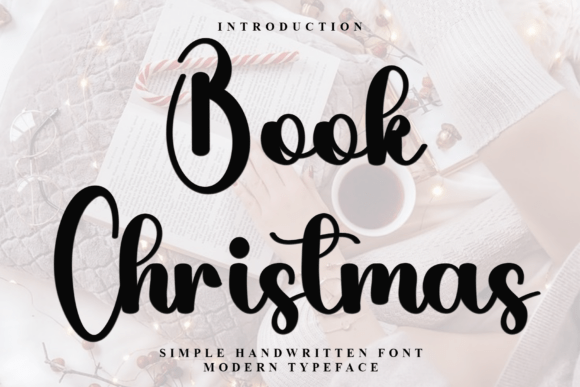 Book Christmas Typeface for Festive Editorial Design