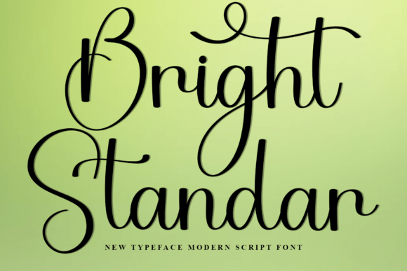 Bright Standar: A Festive Typeface for Branding