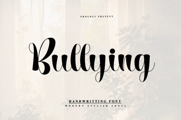 Bullying Font: A Handwritten Typeface for Bold Campaigns