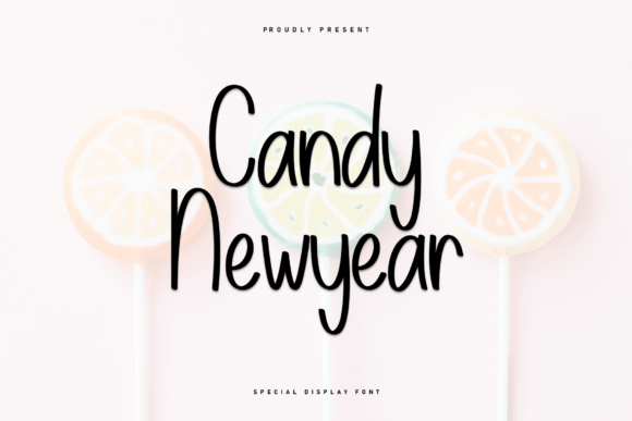 Candy Newyear: A Handwritten Font for Crafters