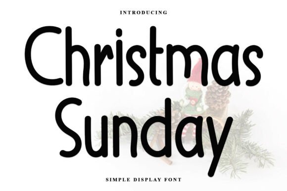 Christmas Sunday: A Stylish Script Font for Elegant Branding