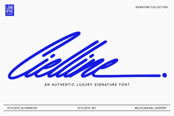 Cielline: A Modern Script Font for Small Business Branding