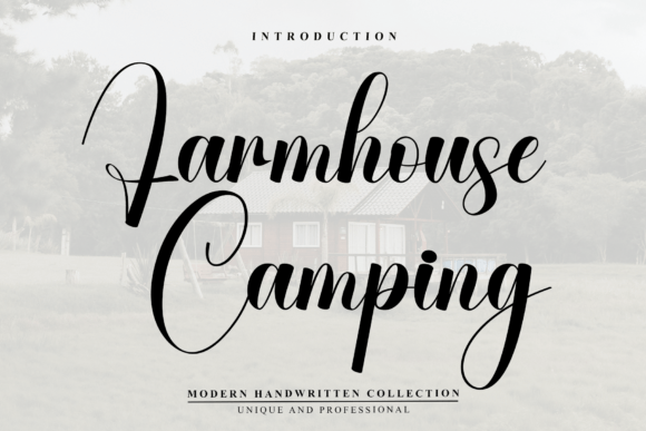 Farmhouse Camping Font for Editorial Design