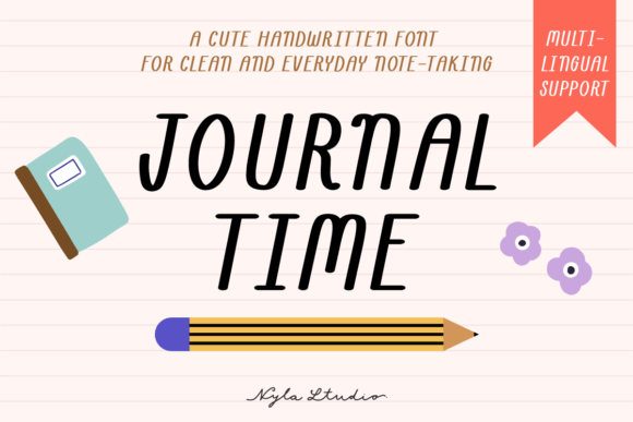 Journal Time Font for Handmade Creators