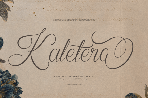 Kaletero: A Script Font That Elevates Campaign Design