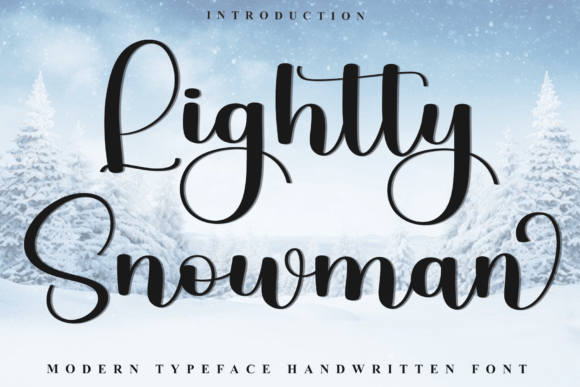 Lightly Snowman: A Soft Script Font for Modern Brands