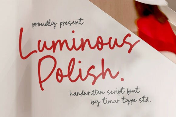 Luminous Polish: A Script Font for Branding