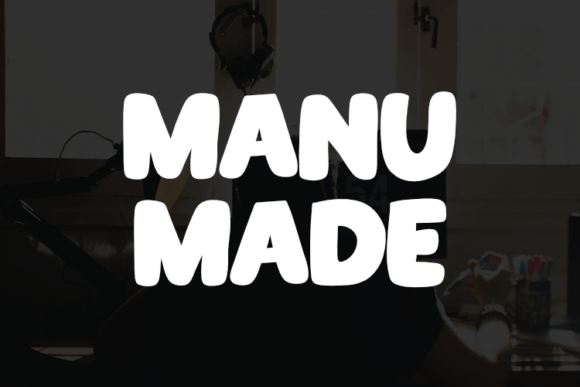 Manu Made: A Playful Display Font for Editorial Design