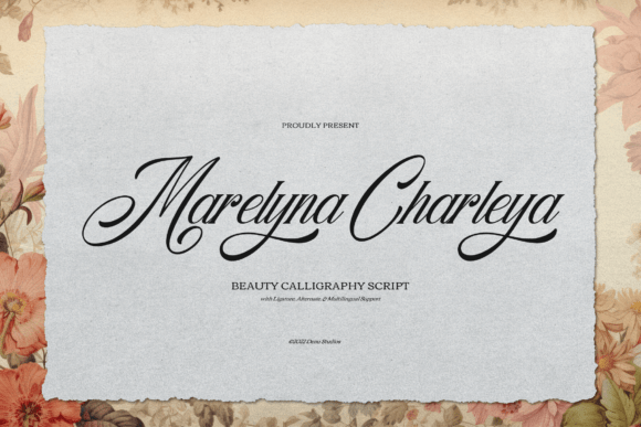 Marelyna Charleya: A Beauty Calligraphy Font for Branding
