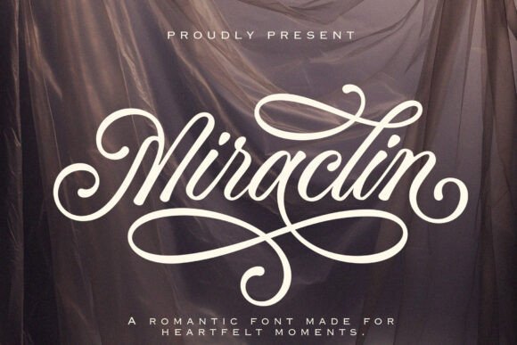 Miraclin: A Romantic Script Font for Editorial Design