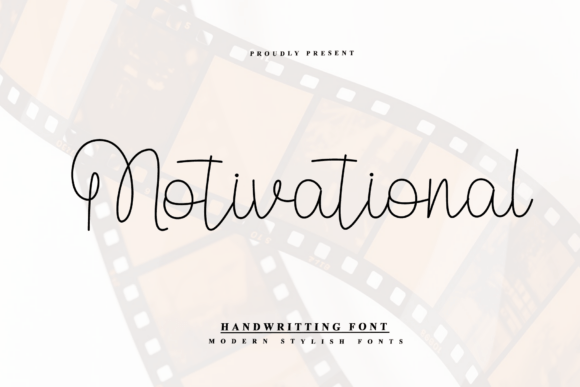 Motivational: A Script Font for Editorial Design