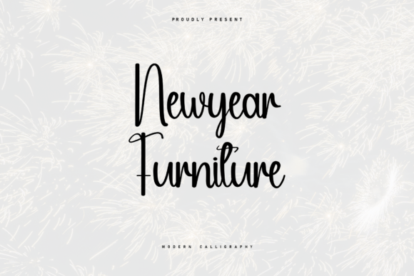 Newyear Furniture: A Modern Script Font for Web Design