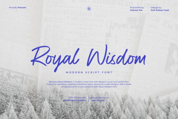 Royal Wisdom Font: Elegant Script for Crafters