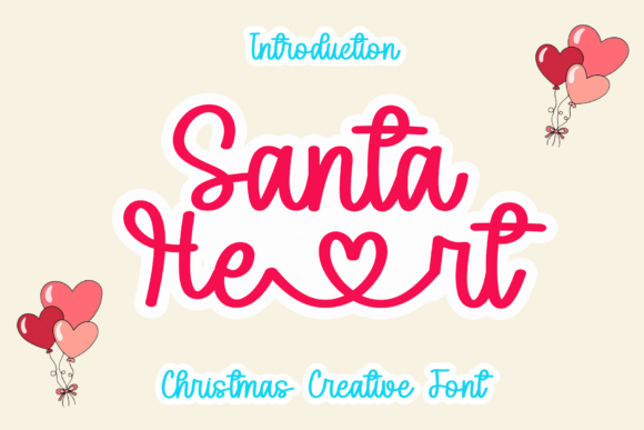 Santa Heart Font Review for Holiday Campaigns