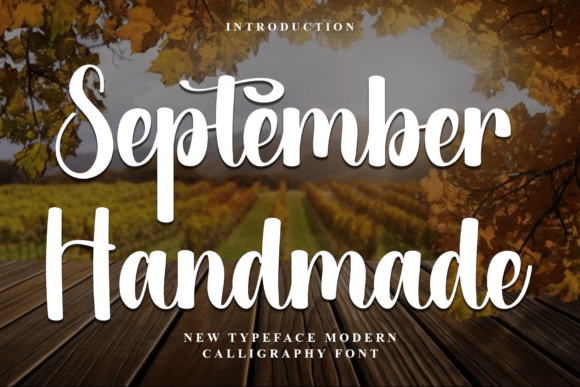 September Handmade: A Warm Typeface for Makers