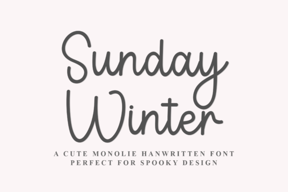 Sunday Winter: A Warm Typeface for Editorial Design