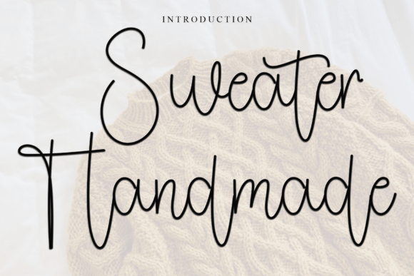 Sweater Handmade: A Festive Typeface for Editorial Design