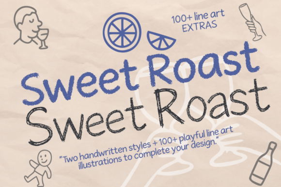 Sweet Roast: A Handwritten Font for Warm Branding