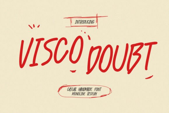 Visco Doubt: A Handmade Display Font for Editorial Design
