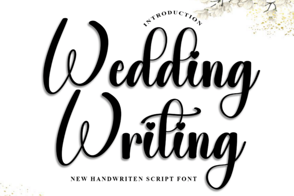 Wedding Writing: A Festive Typeface for Editorial Charm
